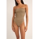 Rhythm Sol Stripe Strapless Swimsuit One piece
