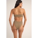 Rhythm Sol Stripe Strapless Swimsuit One piece