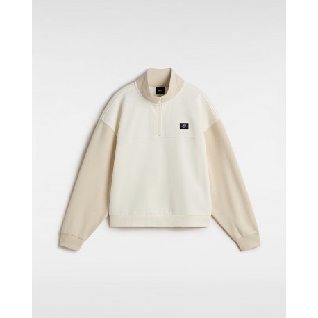 Vans sweat shirt clorblock half zip mock