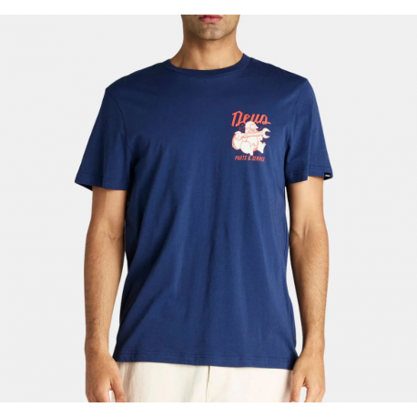 DEUS OVERBITE TEE MECHANIC BLU