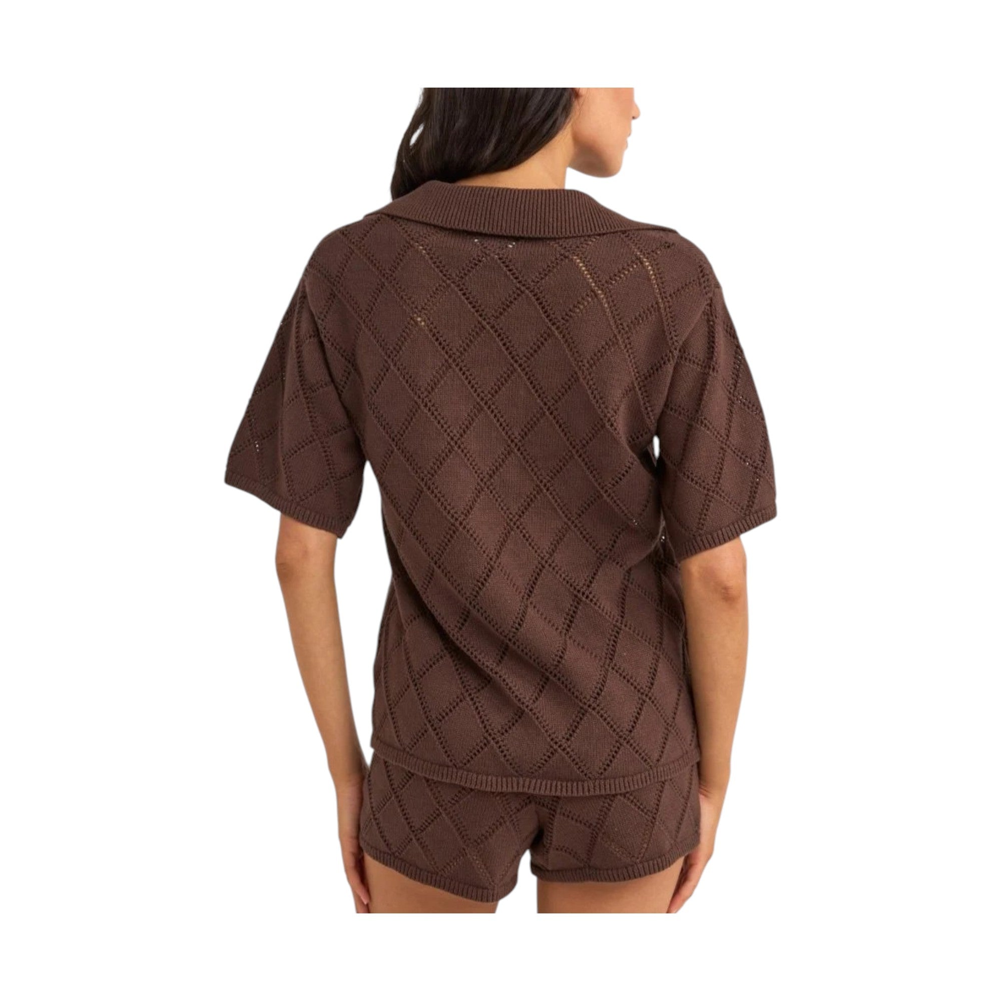 Rhythm Islander collar knit shirt