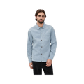Rhythm Chemise en velours côtelé bleu pour homme