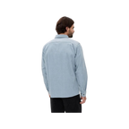 Rhythm Chemise en velours côtelé bleu pour homme