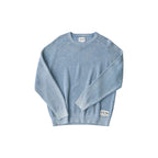 Pull Rhythm Polu Crew en maille bleu délavé