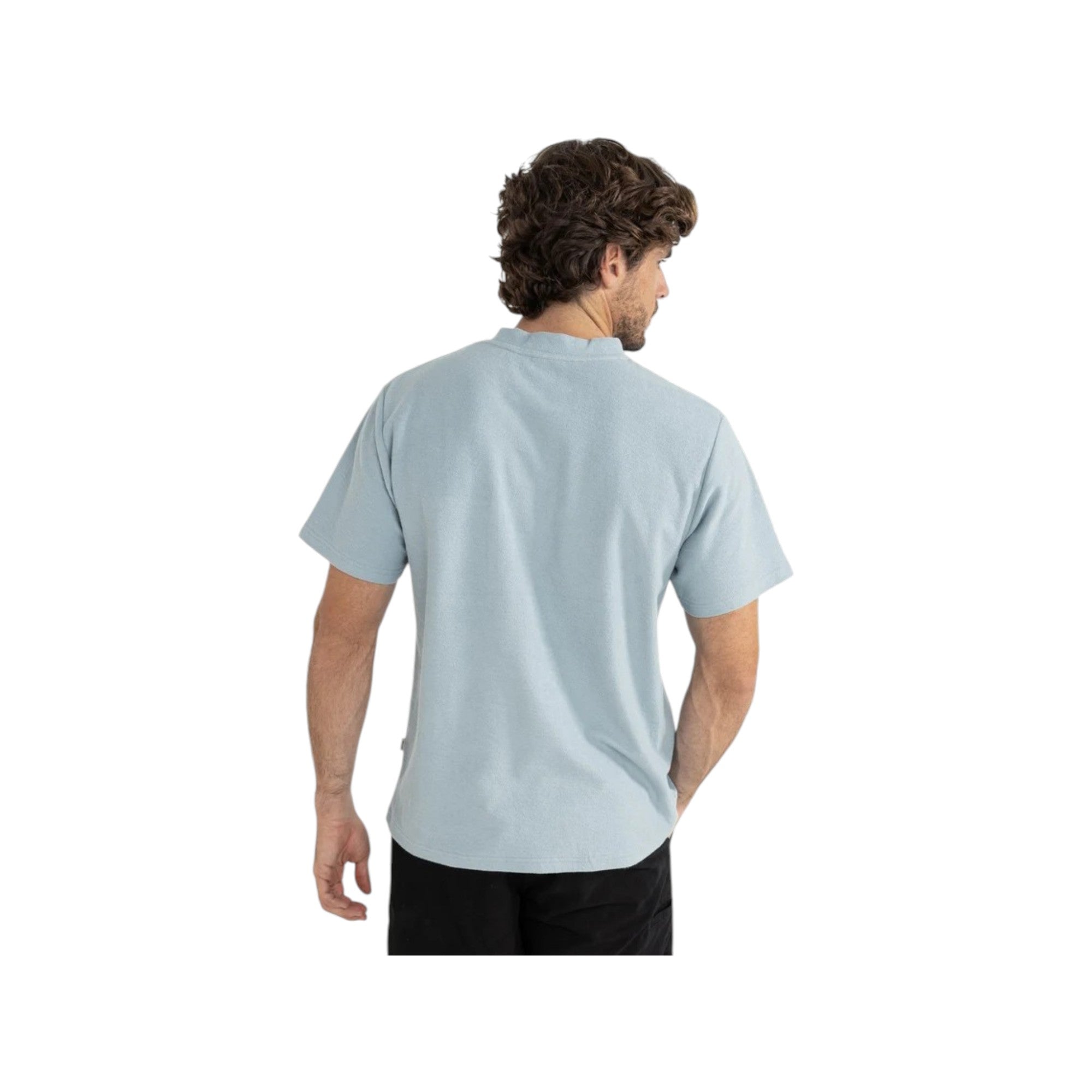 Rhythm Vintage Terry Ss T-Shirt Blue