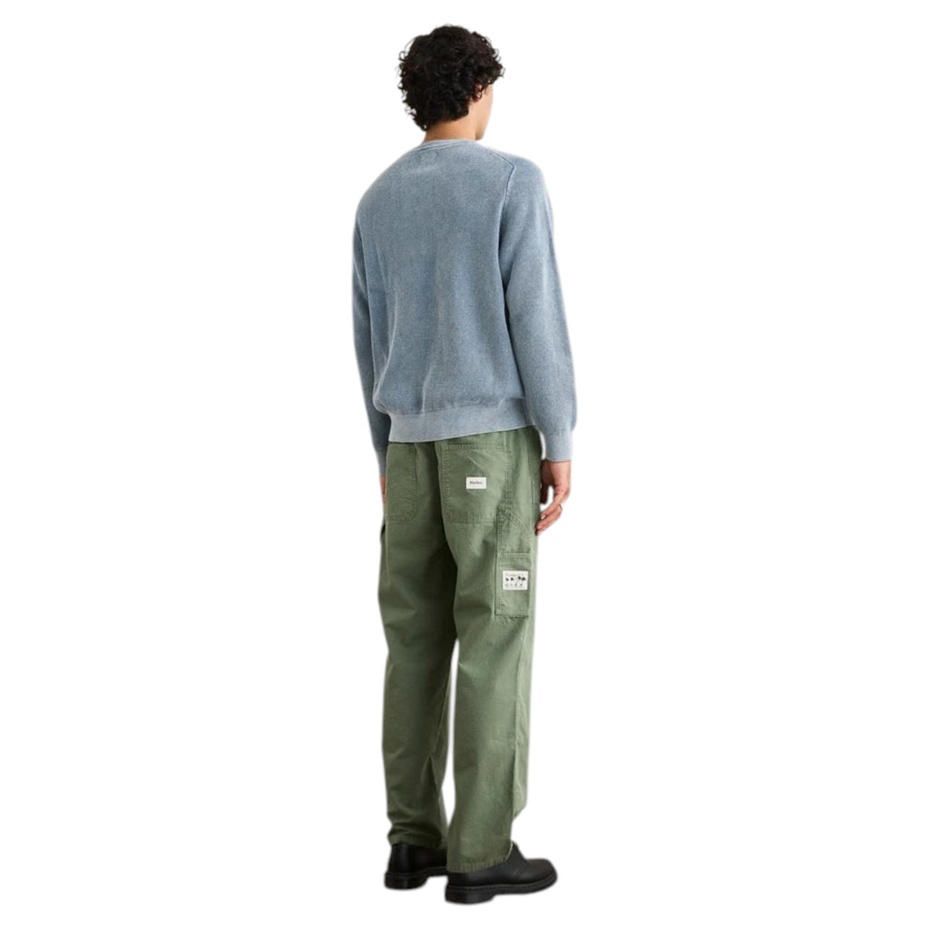 Pull Rhythm Polu Crew en maille bleu délavé