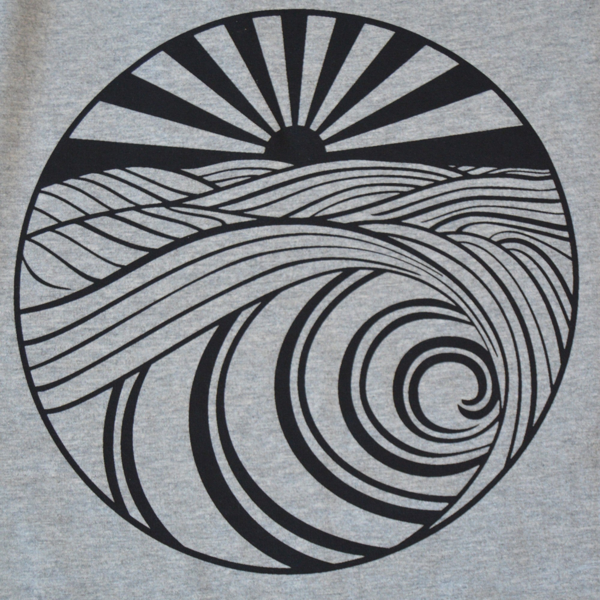 ATS Rising Sun Tee Gris