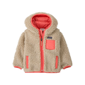 Baby Retro-X Hoody Natural w/Sparkle Pink