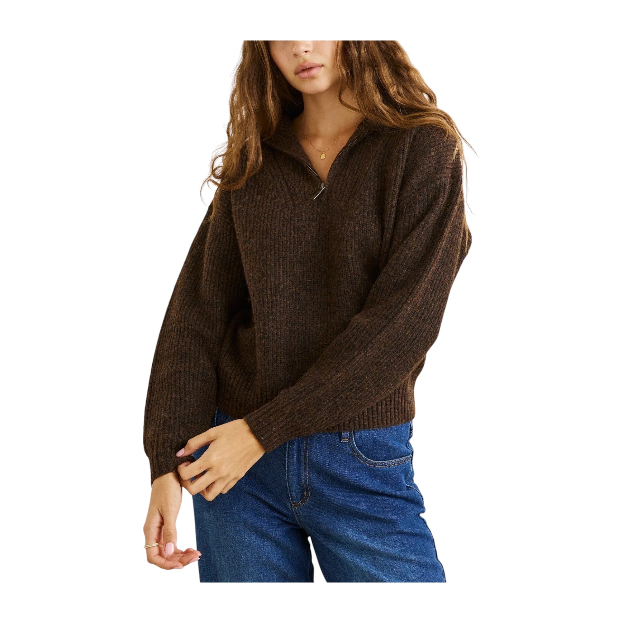 Rhythm Quincy zip knit