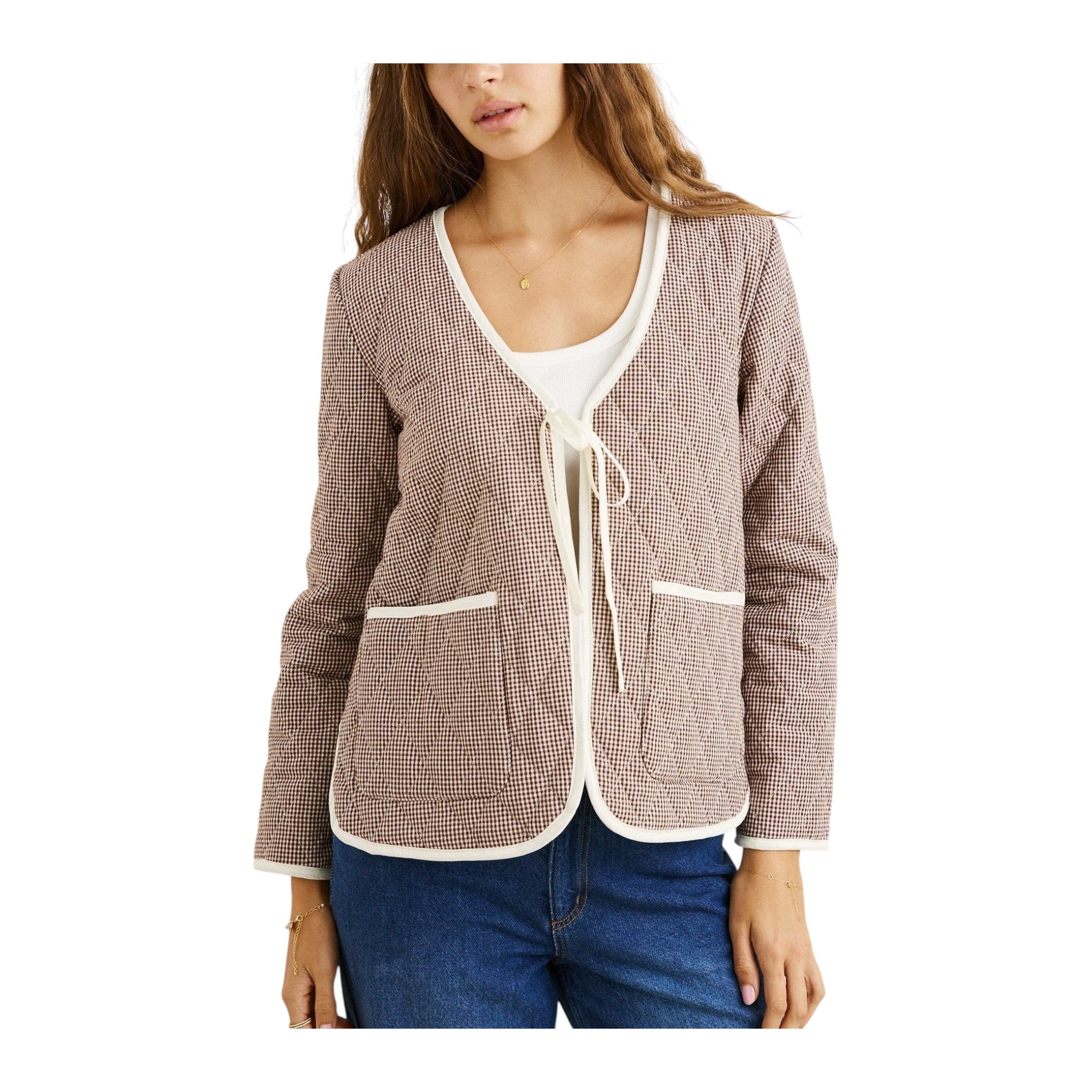 Rhythm London Check Reversible Quilted Jacket