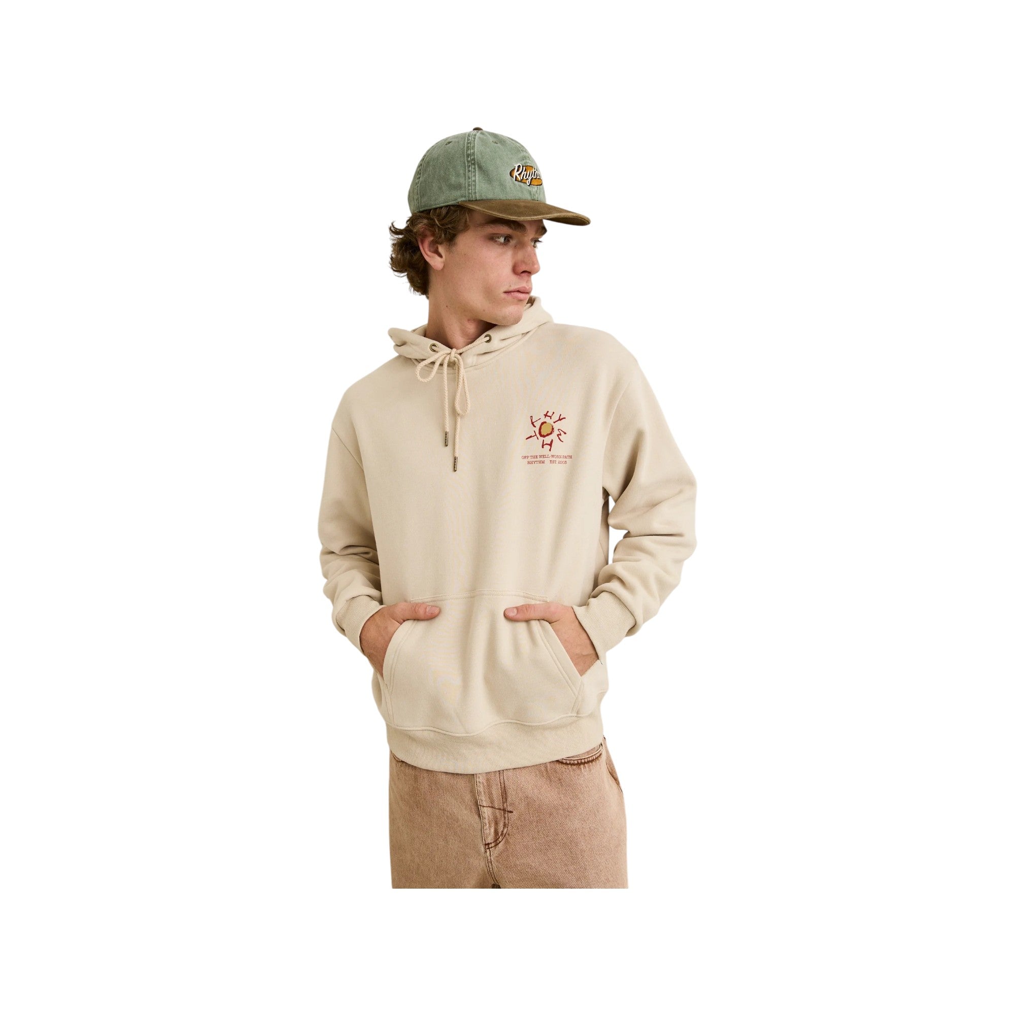 Rhythm Mens Sweatshirt Cactus Fleece