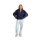 Rhythm Camp Half Zip Sherpa Pullover Ocean