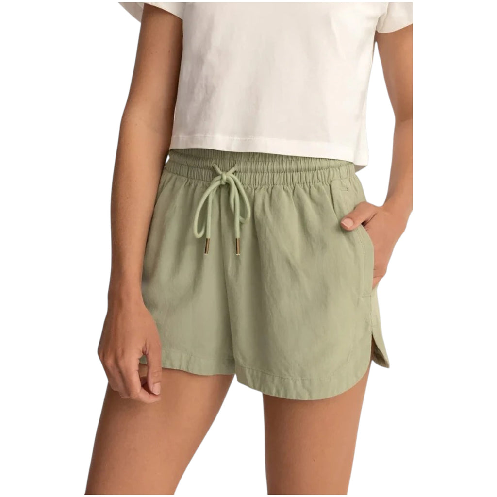 RHYTHM Women's Astrid Elastic Shorts Palm